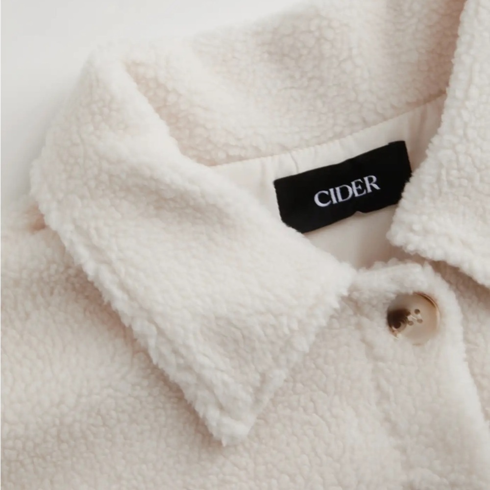🔥SALE🔥NWT Cider Off-White Teddy Jacket S4 - Picture 4 of 6